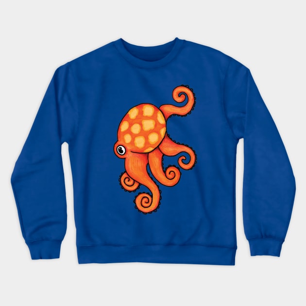 happy octopus Crewneck Sweatshirt by Parakeet Moon